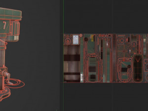 PBR Pillar Drill Low-poly Model 3D
