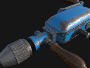 PBR Vintage Drill Modèle 3D