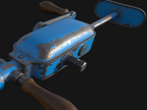 PBR Vintage Drill Modèle 3D