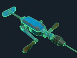 PBR Vintage Drill Modèle 3D