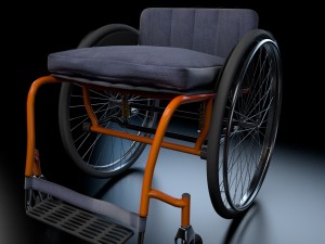sport wheel chair Modelo 3D