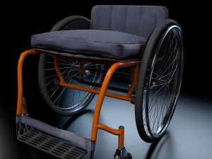 运动轮椅 3D 模型