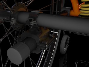 sport wheel chair 3D Model