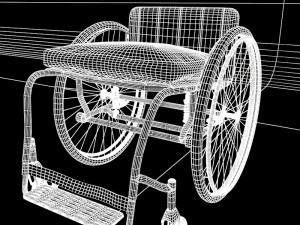 sport wheel chair 3D Model