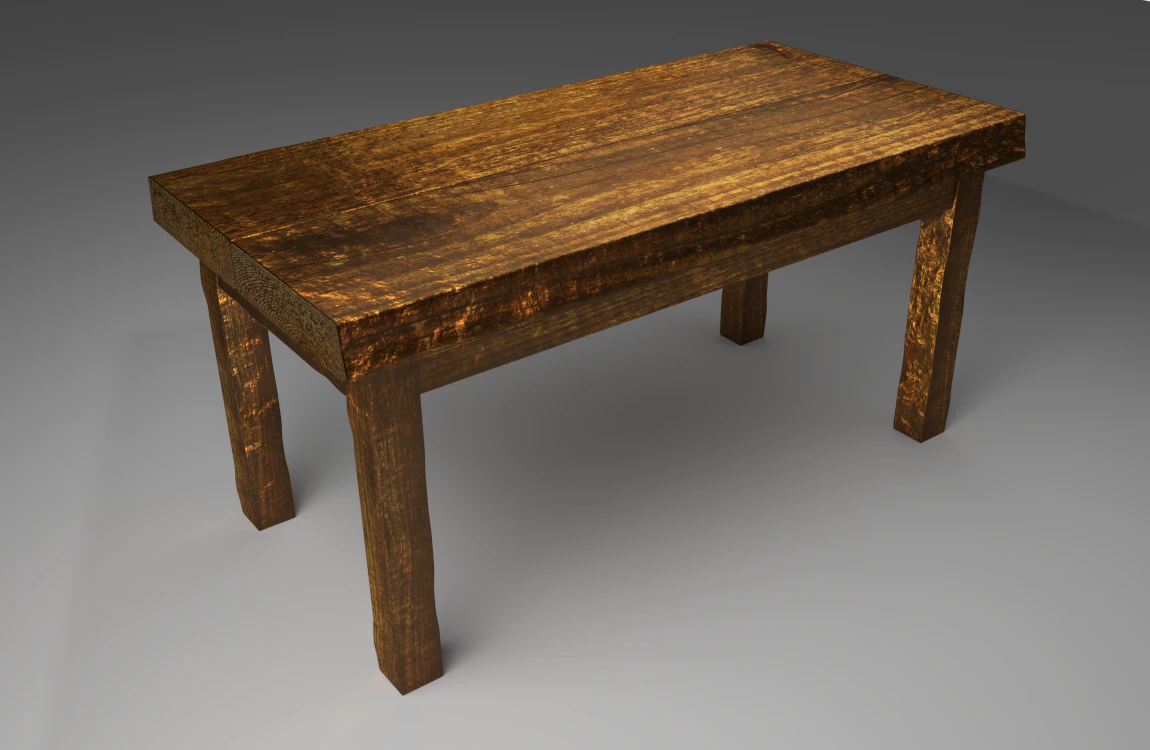 table 3D Model .c4d .max .obj .3ds .fbx .stl .blend 