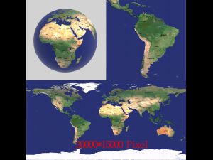 globe map Model 3D