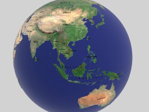 globe map Model 3D