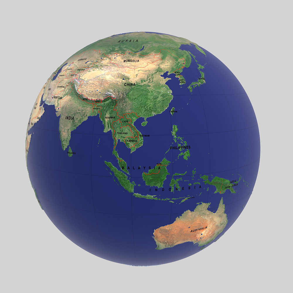 Карта 3d глобус