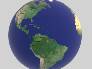 globe map Model 3D
