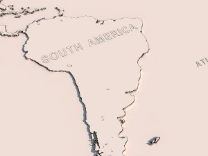 world map 3D Model
