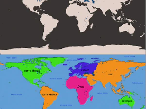 world map 3D Model
