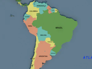 world map 3D Model
