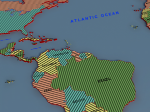 world map Model 3D