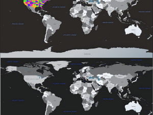 america map Modello 3D