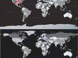 america map 3D Model