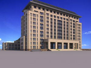 classical office building 3Dモデル