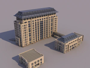 classical office building 3D Model