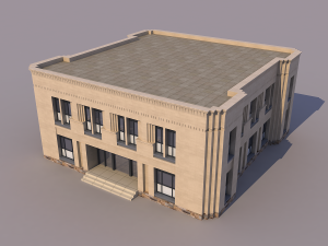 classical office building Modèle 3D