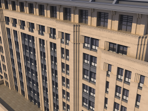 classical office building Modèle 3D