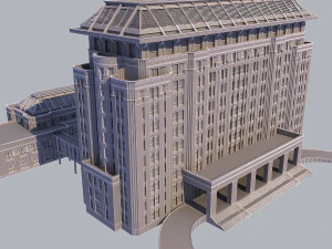 classical office building 3D Model