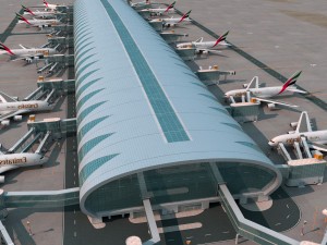 dubai airport Model 3D