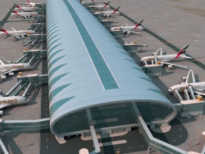 dubai airport 3D Model