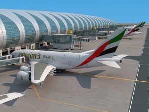 dubai airport 3D Model
