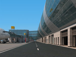 dubai airport Modelo 3D