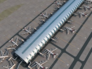 dubai airport Modelo 3D