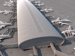 dubai airport Modelo 3D