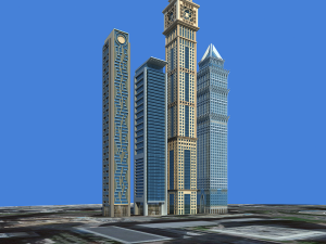 dubai building Modello 3D
