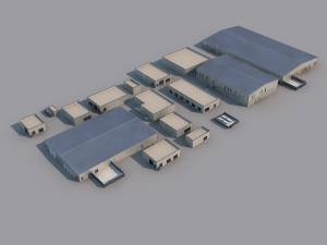 factory building 3Dモデル