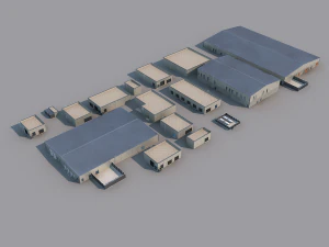factory building 3D Model