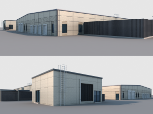 factory building 3Dモデル