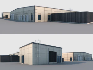 factory building 3D Model