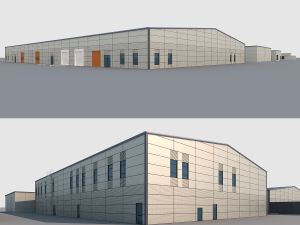 factory building 3Dモデル