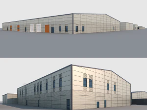 factory building 3D Model