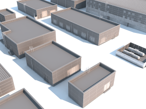 factory building 3Dモデル
