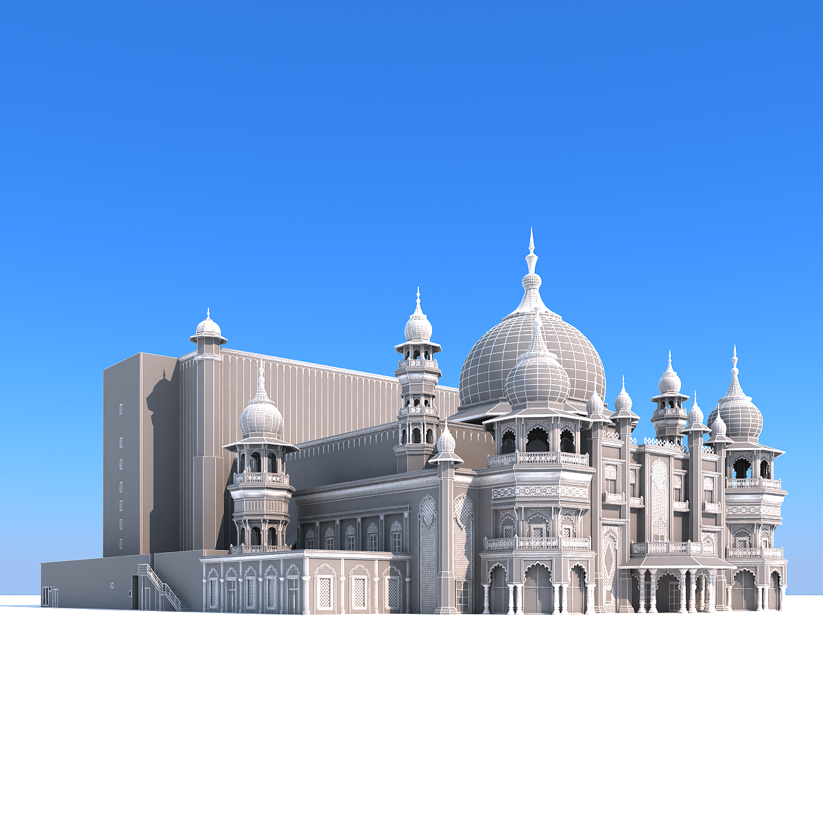 Indian temple 3D Model in Buildings 3DExport