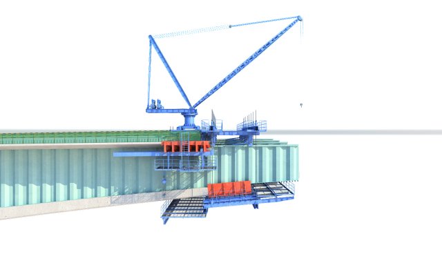bridge construction hanging basket 3D 모델 .c4d .max .obj .3ds .fbx .stl .blend 