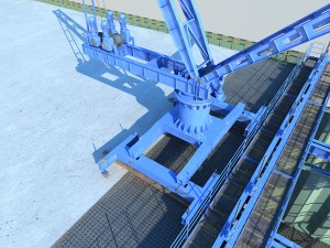 bridge construction hanging basket 3D 모델