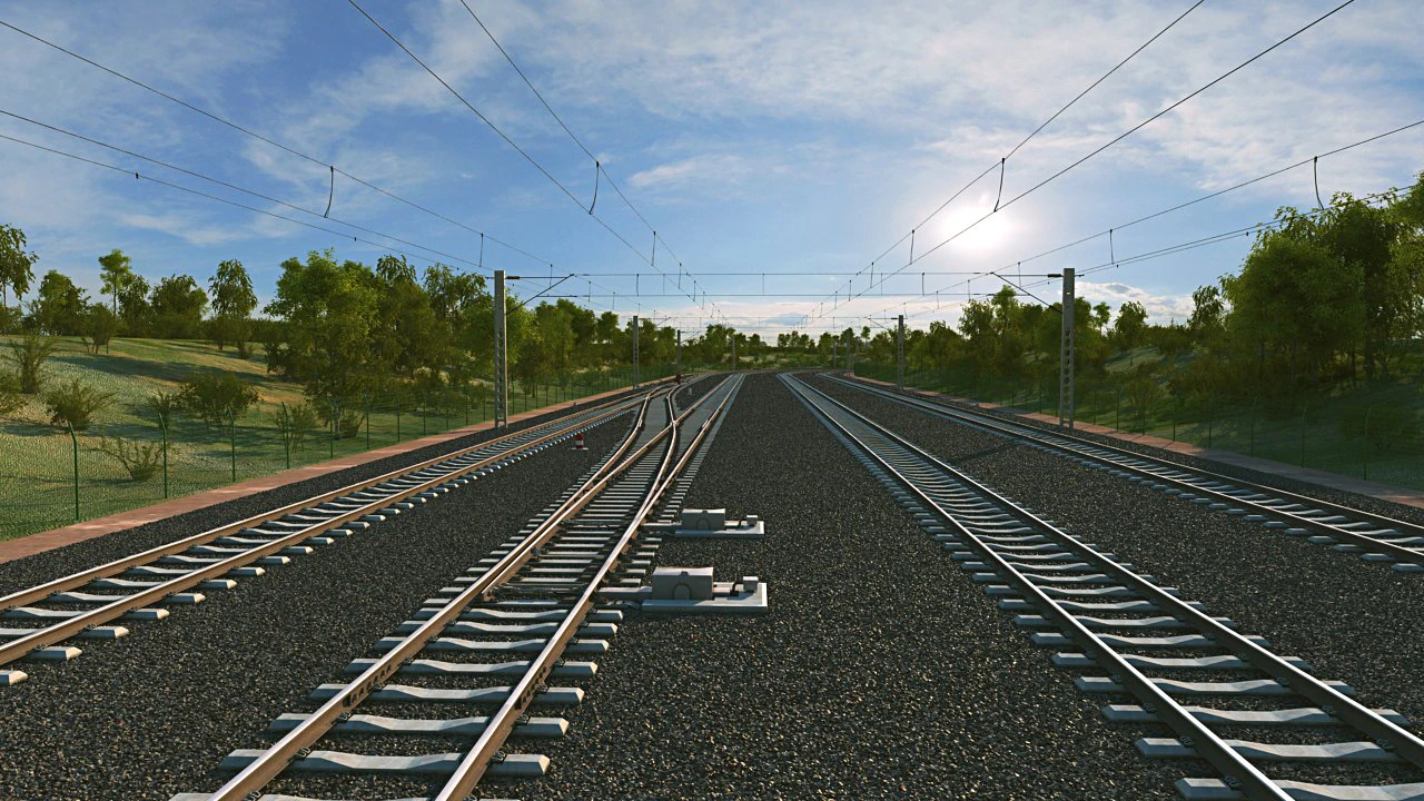 railway 3D Model .c4d .max .obj .3ds .fbx .stl .blend 
