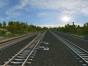 railway 3D-Modell