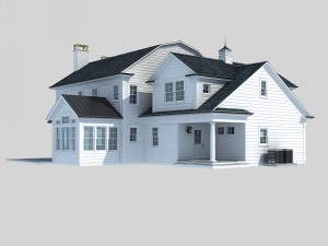 country villa Modelo 3D