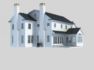 country villa Modelo 3D