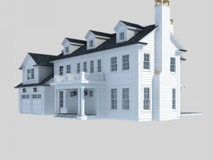 country villa Modelo 3D