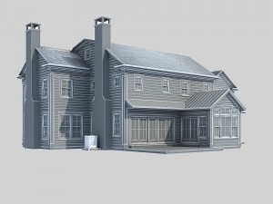 country villa Modelo 3D