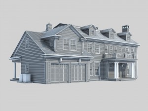 country villa Modelo 3D