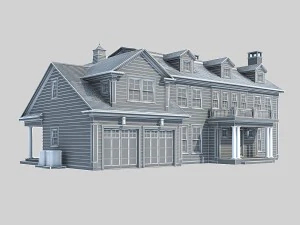 country villa 3D Model