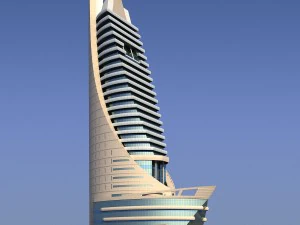 etisalat telecommunications building 3D Model